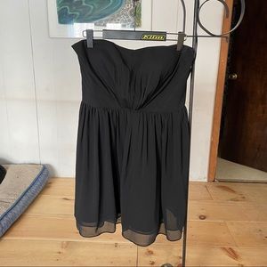 Strapless little black dress